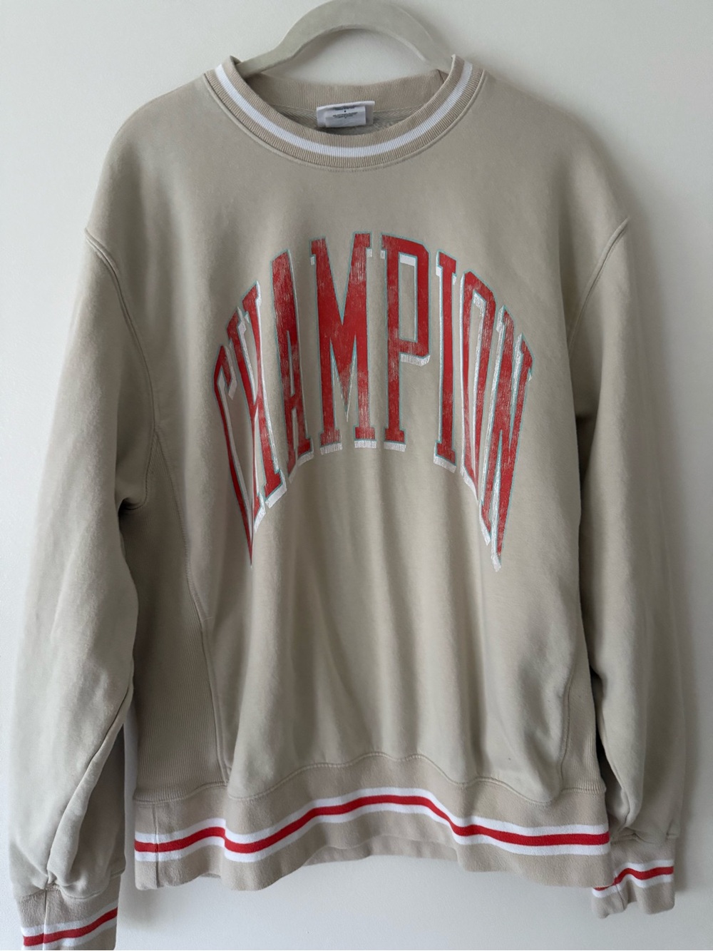 Champion Classic Fleece Crewneck Sweatshirt - Beige